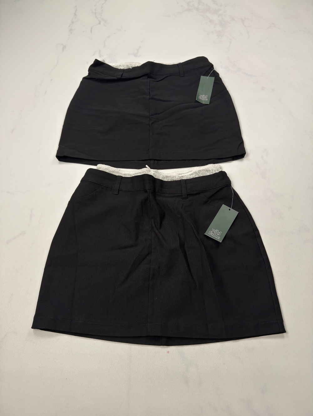 Wild Fable Skort Black Minimalist Set of 2 - Womens S NWT